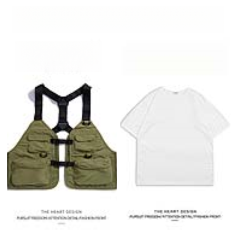 Men's Mountain-Style Outdoor Workwear Vest – High Street Casual Multi-Pocket Vest Jacket for Autumn & Winter