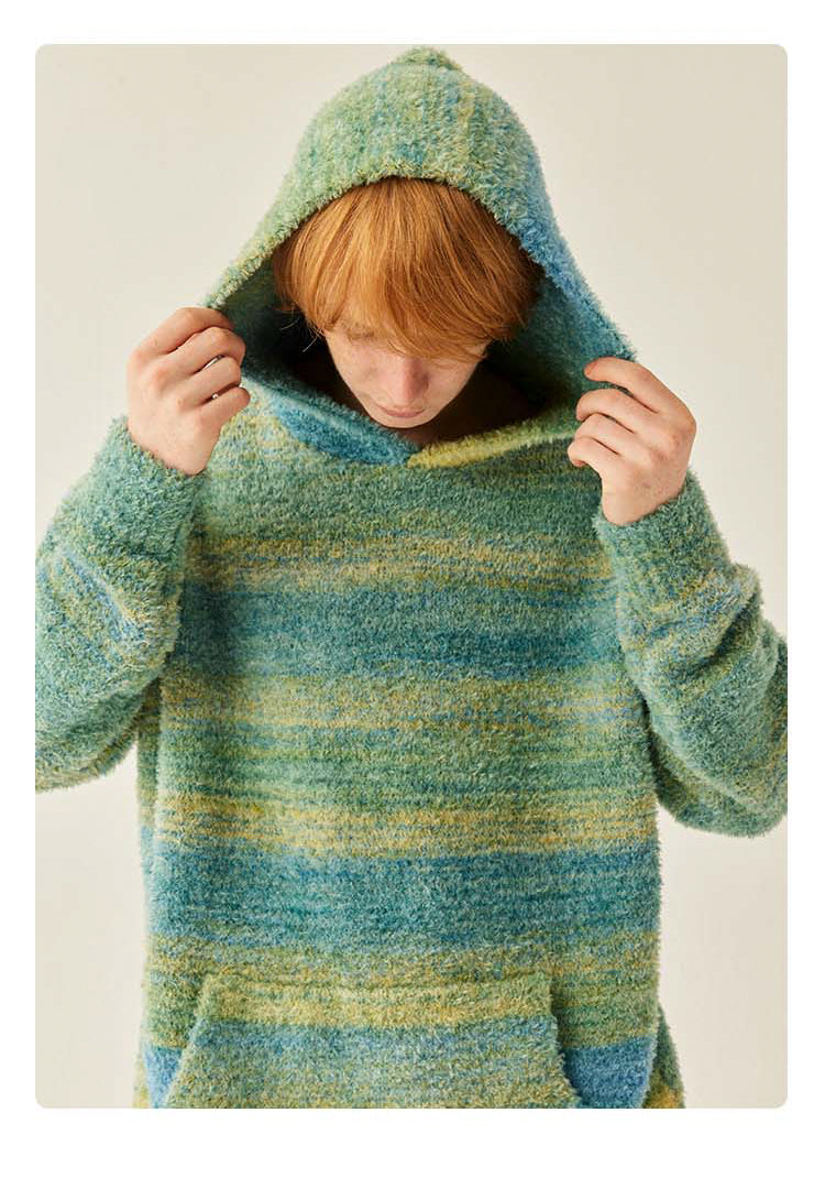 Medria Unisex Retro Colorful Hoodie - Guochao Loose Lazy Style Warm Sweatshirt