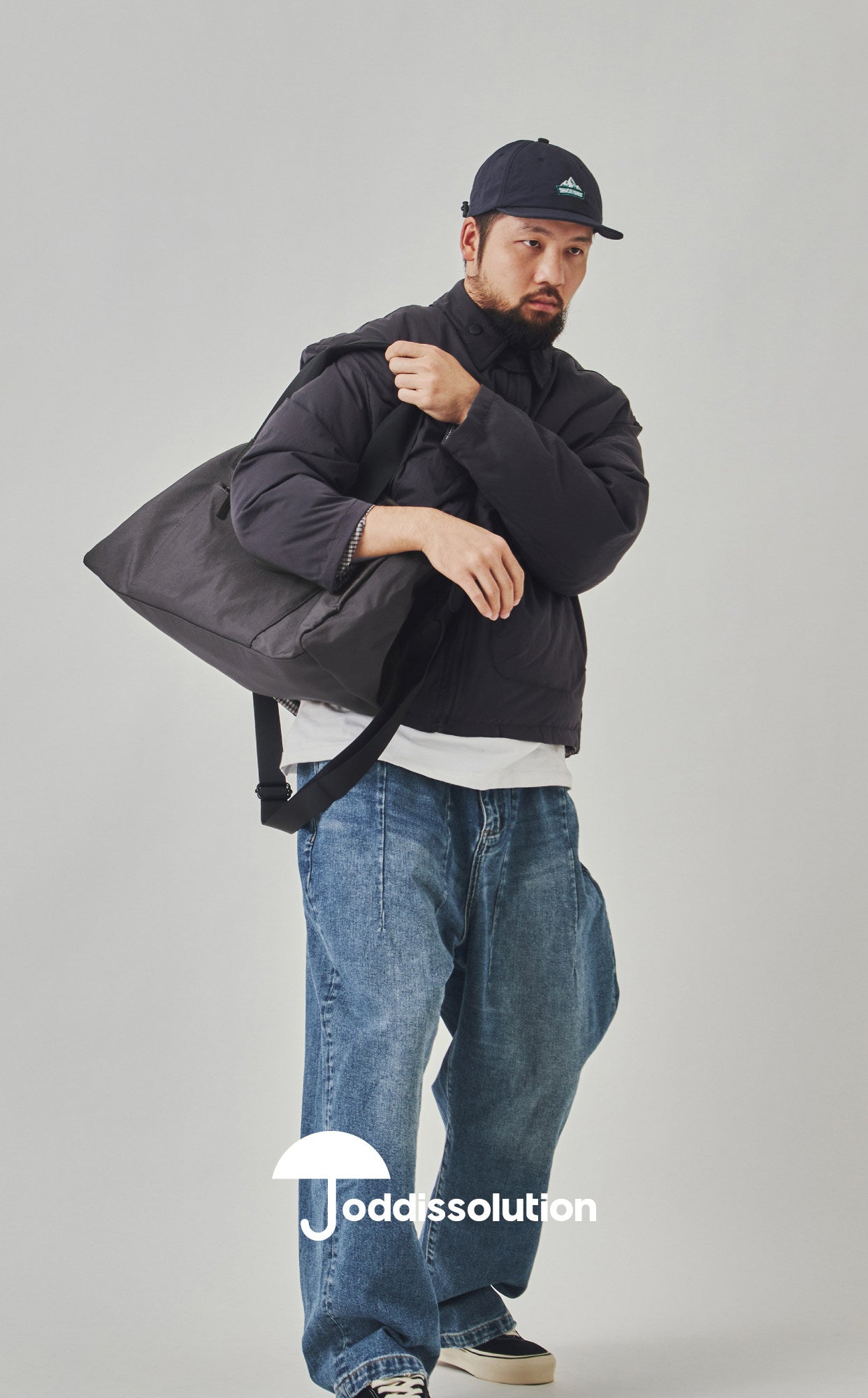 Reversible Plaid Cotton Jacket - Thick Double-Sided Multi-Pocket Coat (Men)