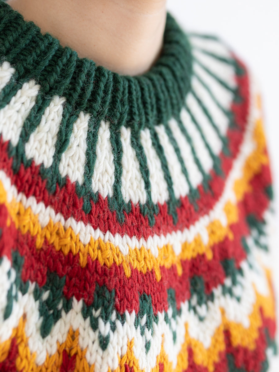 Handmade Icelandic Sweater Women Pullover Basic Unisex Loose Nordic Retro Wide Knit College Style Travel Photography Niche