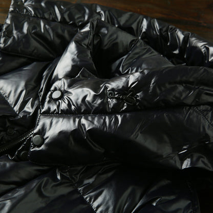 Men's Euro-American Style Mid-Length Down Jacket - 700 Fill Power Cold-Resistant Windproof Hooded Thickened Warm Coat