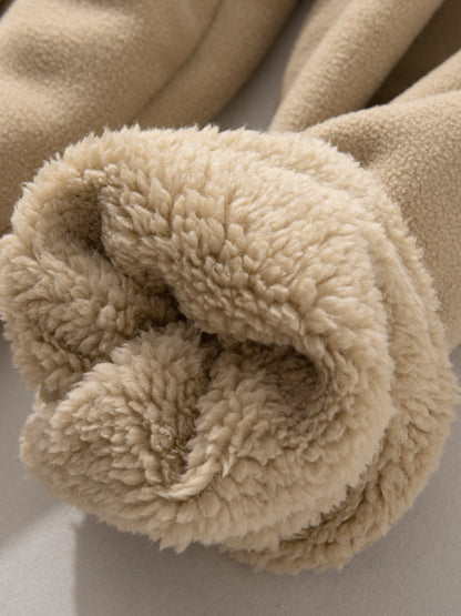 Joks Priit Fleece-Lined Baseball Jacket - Japanese Style Lamb Wool Coat (Men)