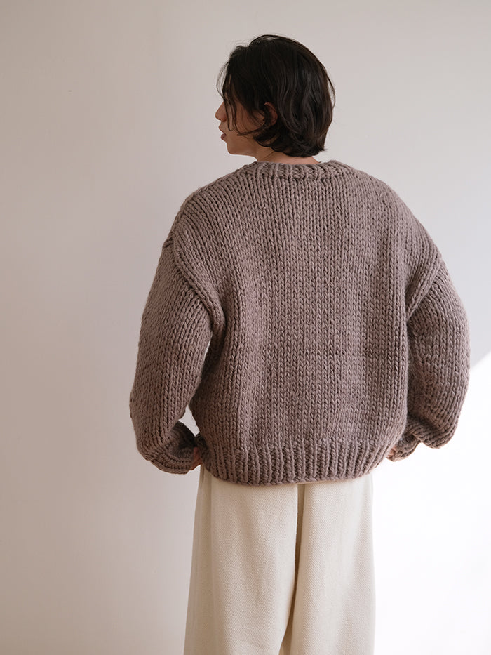 Coke Life Carpem Winter Nordic Iceland Wool Sweater - Handmade Thick-Knit Loose Lazy Top