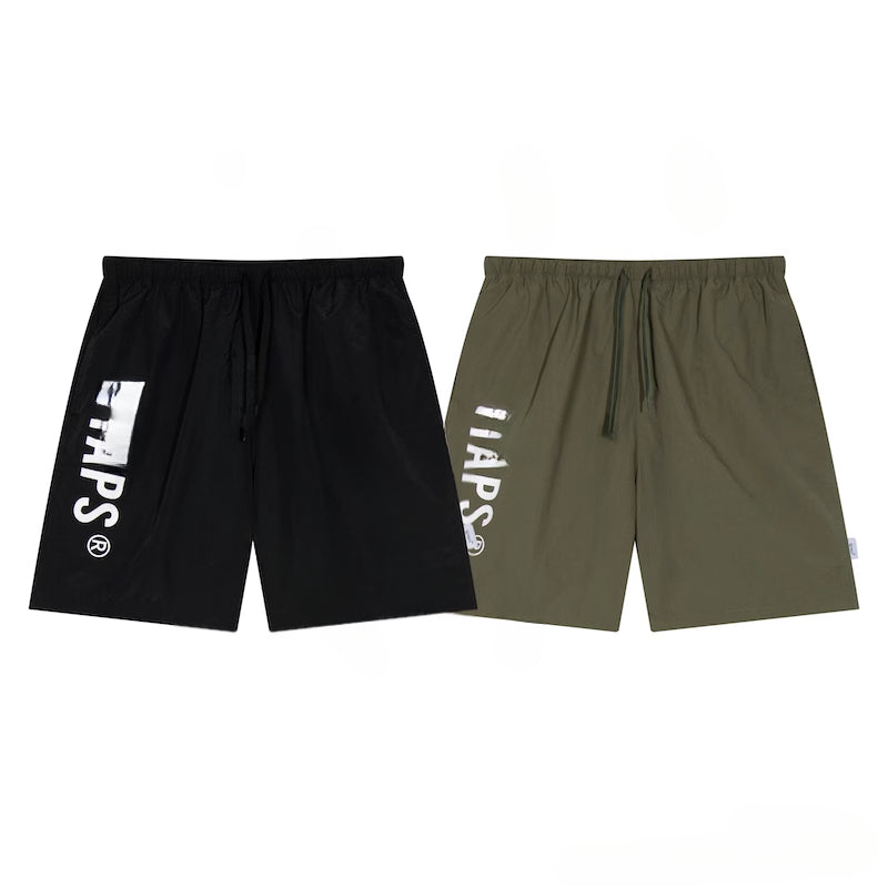 Japanese Outdoor Functional Retro Printed Sports Short Sleeve Quick-Drying Beach Shorts