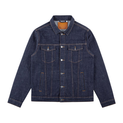 Classic Fade-Resistant Denim Jacket – Stretch Fit Casual Streetwear