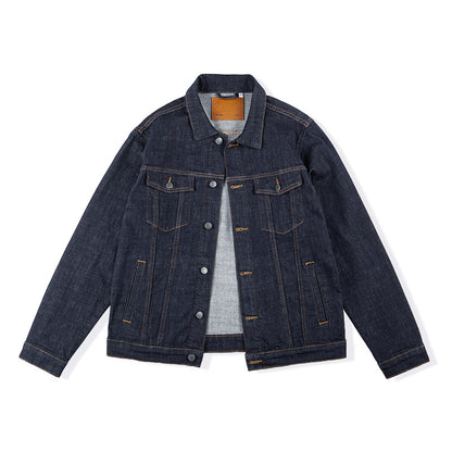 Classic Fade-Resistant Denim Jacket – Stretch Fit Casual Streetwear