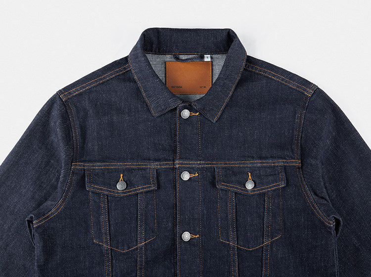 Classic Fade-Resistant Denim Jacket – Stretch Fit Casual Streetwear