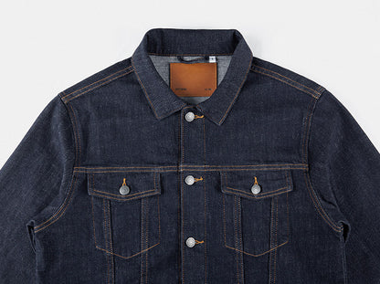 Classic Fade-Resistant Denim Jacket – Stretch Fit Casual Streetwear