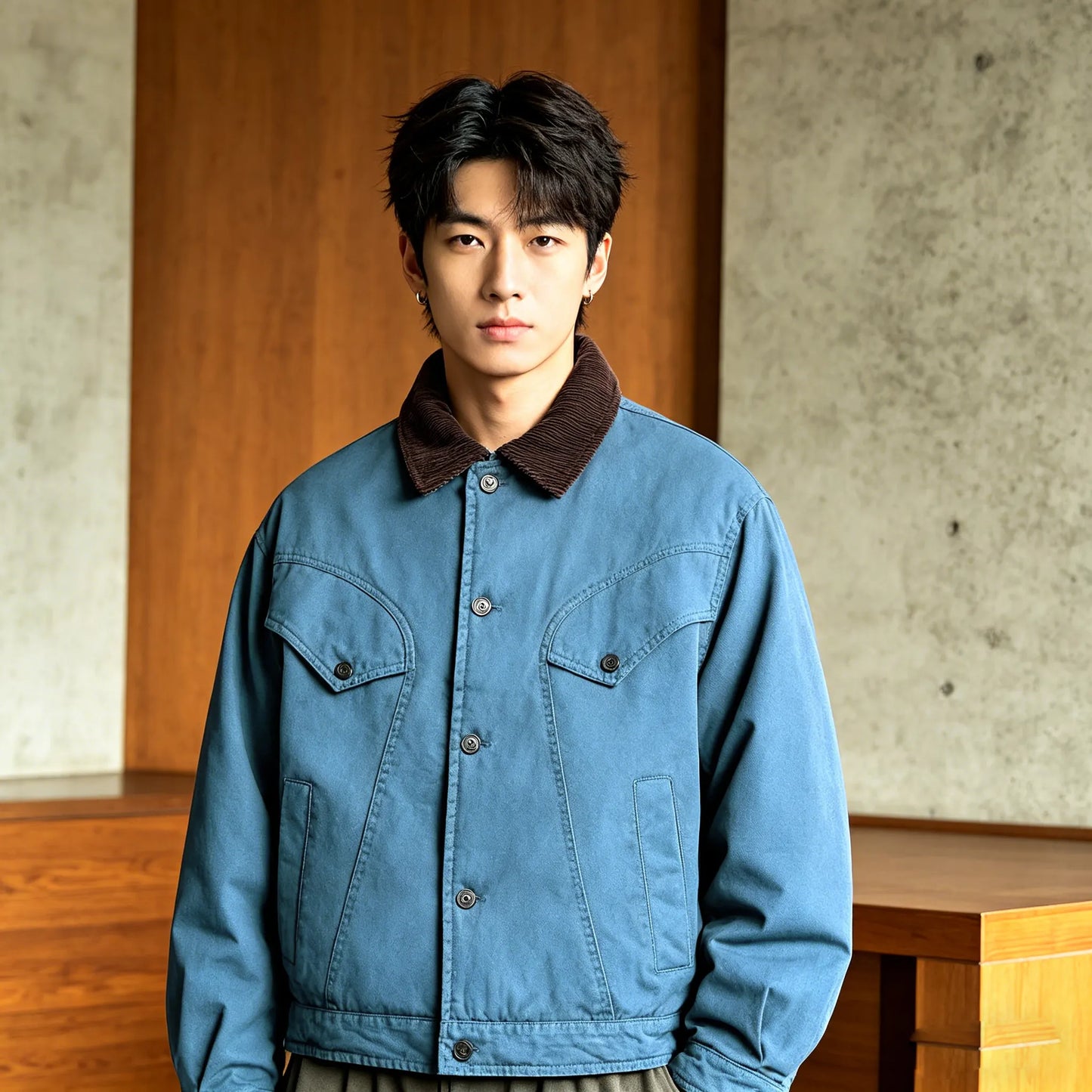 Detroit Cropped Padded Jacket – Vintage Workwear Cotton Barn Coat for Men Winter | Japanese vintage | yamalin clothes | Yamalinclothes
