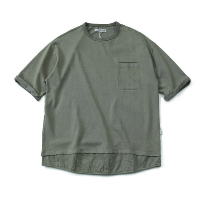 Vintage Patchwork Washed T-Shirt Men – Heavy Cotton Layered Oversized Streetwear Tee | Japanese vintage | yamalin clothes | Yamalinclothes