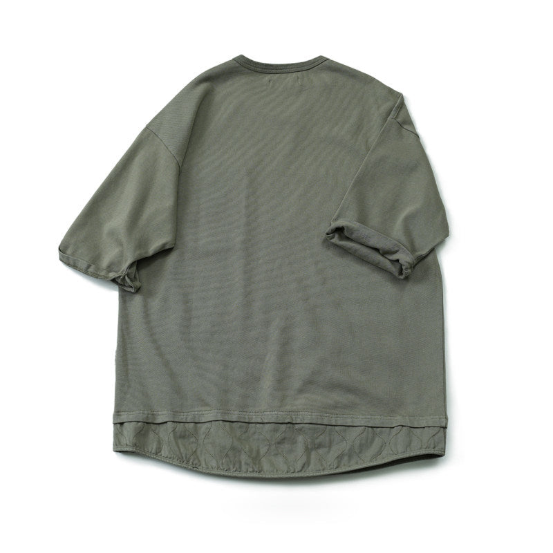 Vintage Patchwork Washed T-Shirt Men – Heavy Cotton Layered Oversized Streetwear Tee | Japanese vintage | yamalin clothes | Yamalinclothes