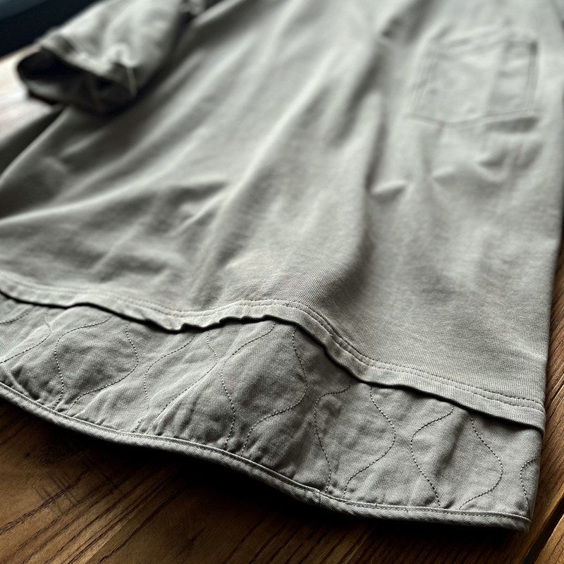 Vintage Patchwork Washed T-Shirt Men – Heavy Cotton Layered Oversized Streetwear Tee | Japanese vintage | yamalin clothes | Yamalinclothes