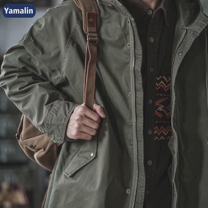 M51 Military Fishtail Parka – American Vintage Mid-Length Trench Coat Men
