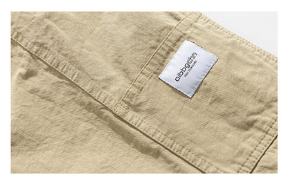 Urban Vintage Paratrooper Cargo Pants – Loose Straight Drawstring Workwear Trousers for Men | Japanese vintage | yamalin clothes | Yamalinclothes