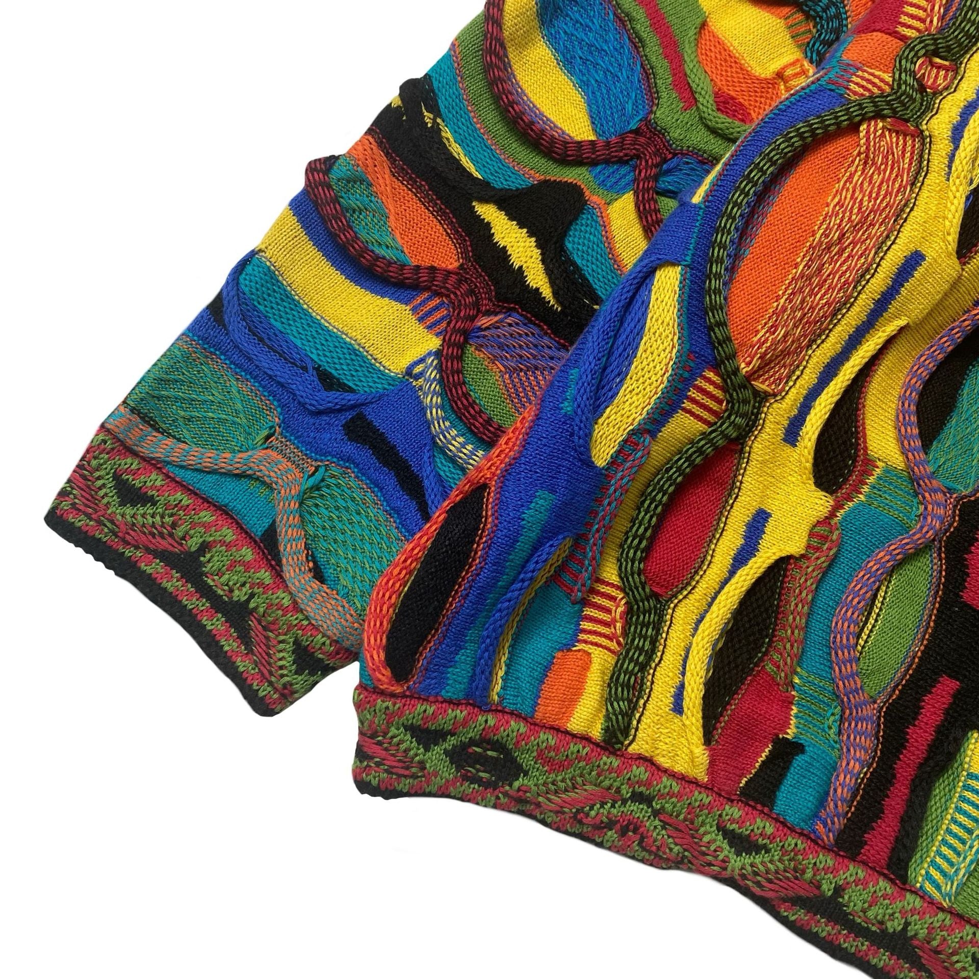 Japanese retro contrast color ethnic style knitted retro round neck pullover sweater s