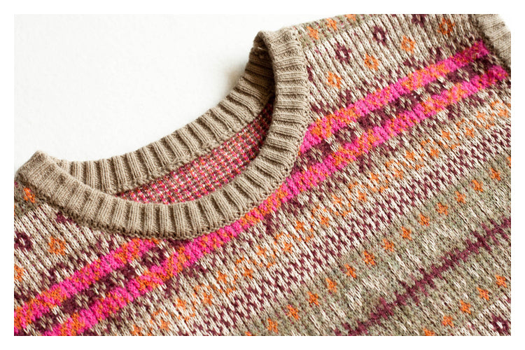 Japanese Vintage Skeleton Pattern Womens pullover sweater vest sweater s