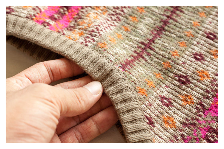 Japanese Vintage Skeleton Pattern Womens pullover sweater vest sweater s