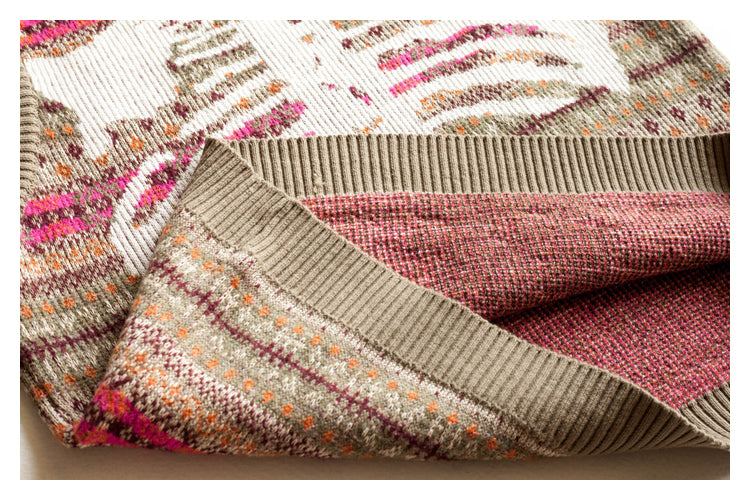 Japanese Vintage Skeleton Pattern Womens pullover sweater vest sweater s