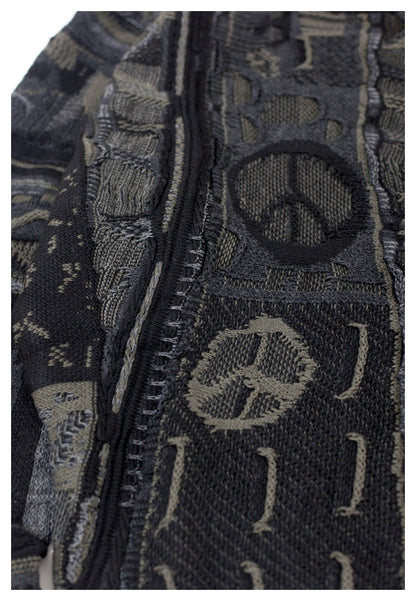 KA01 In stock, small crowd Japanese retro anti-war heavy couple pullover knitting sweater
