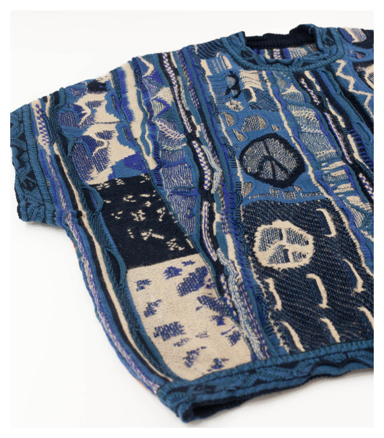 Japanese retro anti-war knitted sweater vest