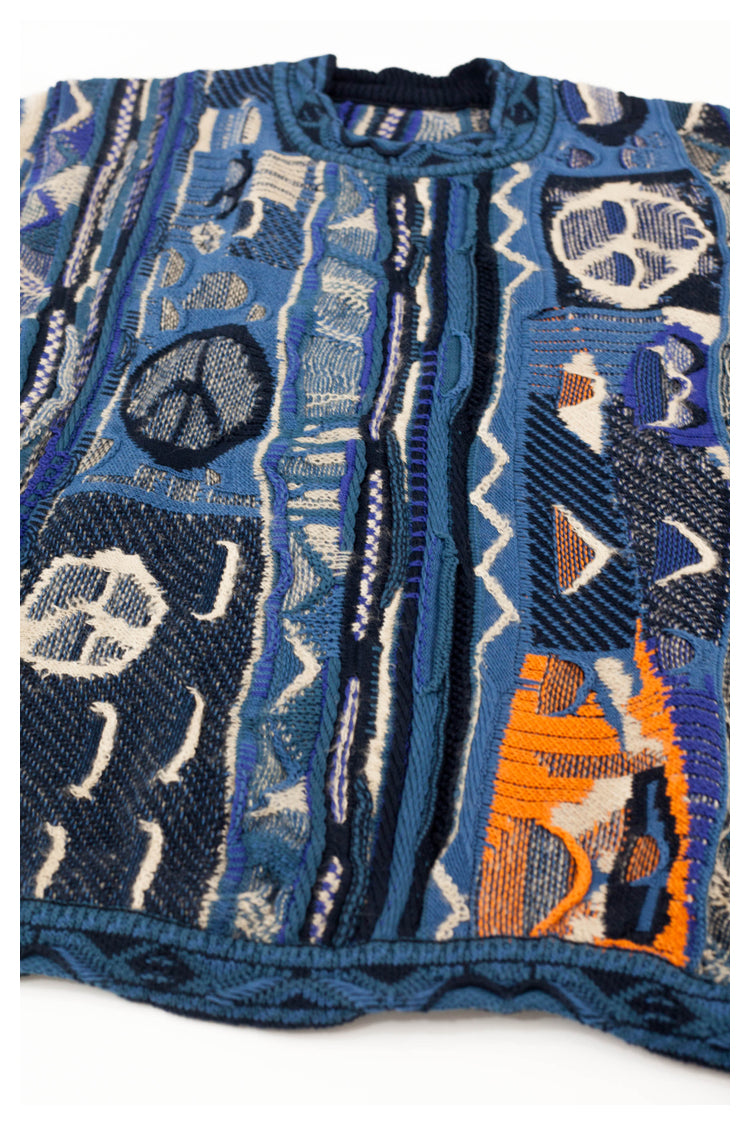 Japanese retro anti-war knitted sweater vest