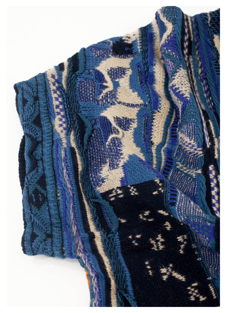 Japanese retro anti-war knitted sweater vest