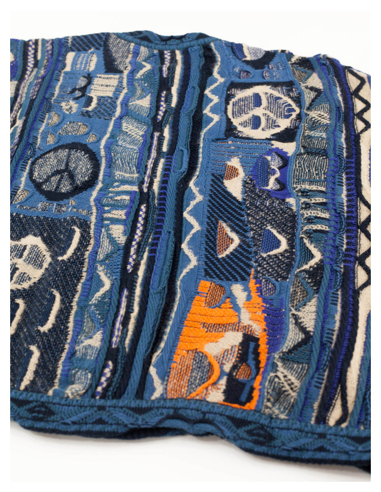 Japanese retro anti-war knitted sweater vest