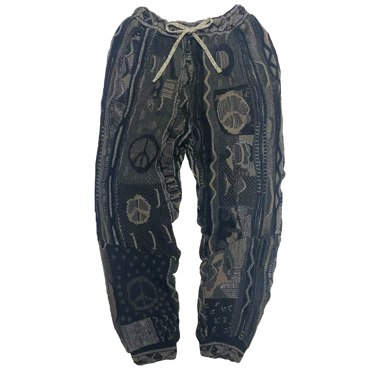 Vintage Japanese Anti-War Wool Trousers – Thermal Blue Wool Pants for Men & Women