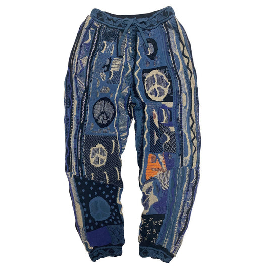 KA35 Goods in stock, Japanese retro anti-war knitted matching harem pants, wool pants