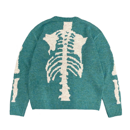 KA07 Spot small crowd Japanese retro autumn and winter thick smiling face sweater round neck sweater